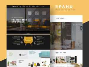 Interior and Furniture Design Ecommerce Free PSD Website Template