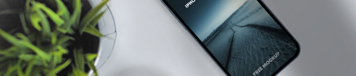 iPhone 12 Pro Max and Business Card Free Mockup PSD