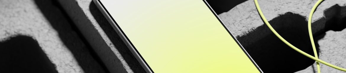 iPhone 15 Pro Mockup On Bricks