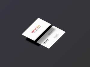 Isometric Business Card Mockup