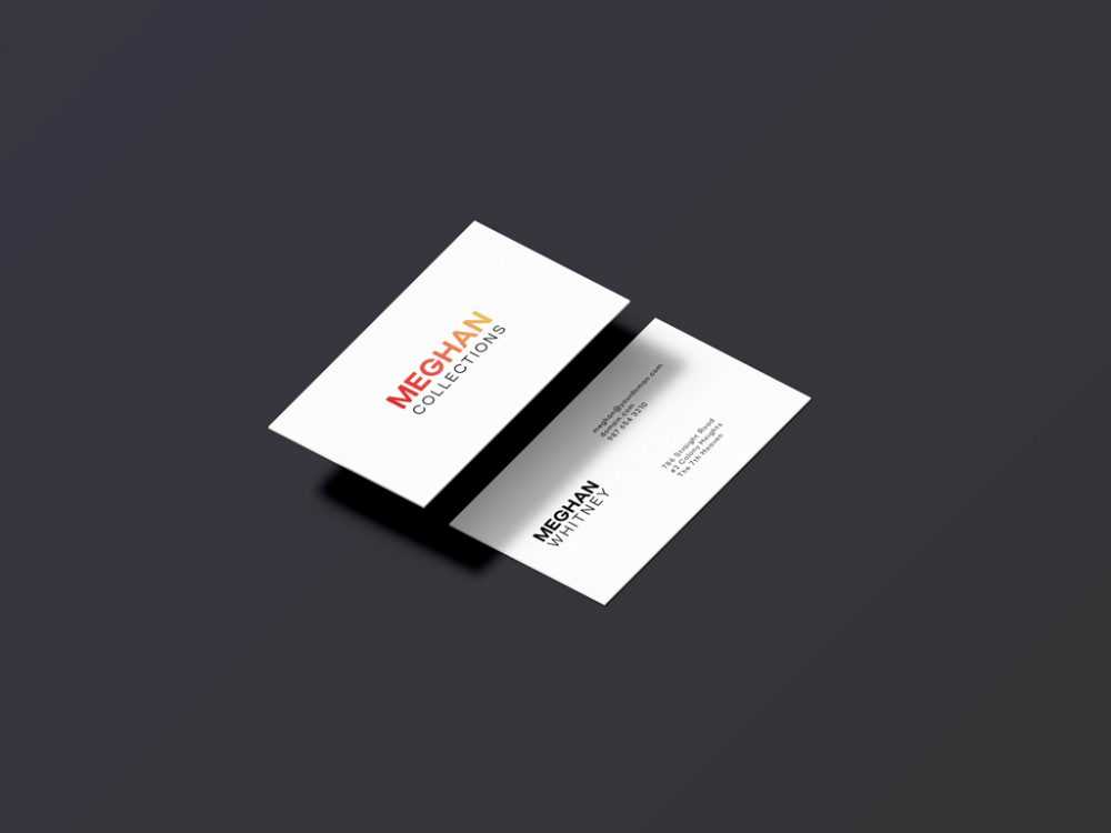 Isometric Business Card Mockup