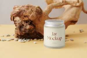 Jar with Root Mockup