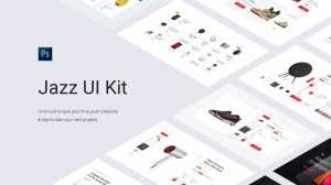 Jazz Ecommerce Web UI Kit PSD