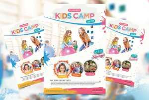 Kids Summer Camp Free PSD Flyer Template