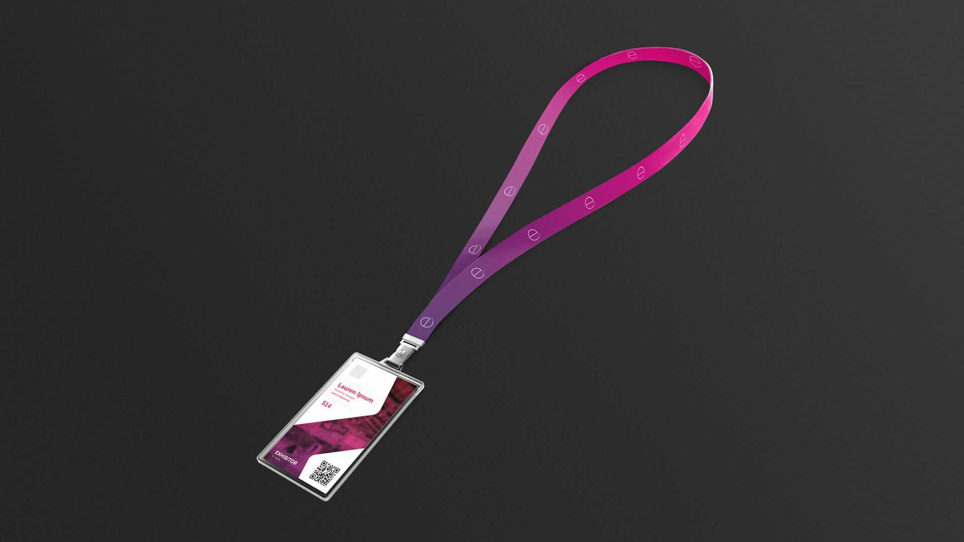 Lanyard and Pass Tag Free PSD Mockup
