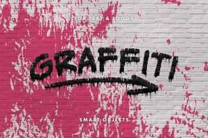 Leaking Graffity Text Effect Free PSD