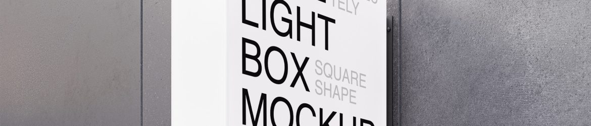 Lightbox Sign Mockup Lightbox Sign Mockup