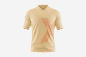 Loose Fit V-Neck Free T-Shirt Mockup PSD