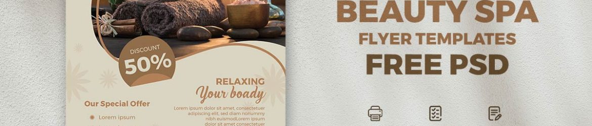 Luxury Beauty Spa Free PSD Flyer