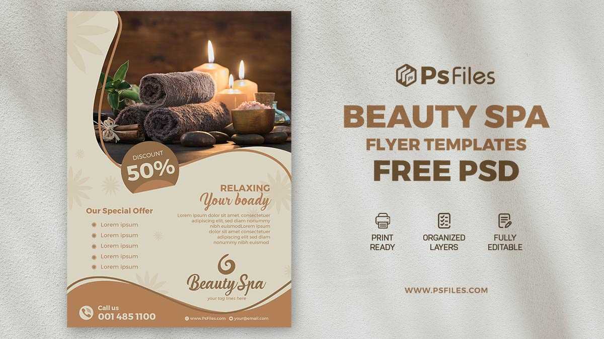 Luxury Beauty Spa Free PSD Flyer