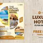 Luxury Hotel and Resorts Flyer Design Free PSD Template