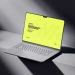Macbook Pro Mockup In Dark Light