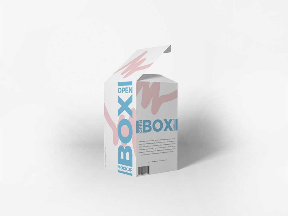 Medicine Packaging Open Box Mockup PSD
