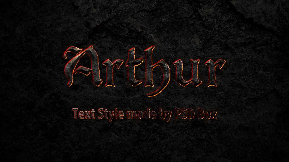 Medieval Photoshop Text Effect