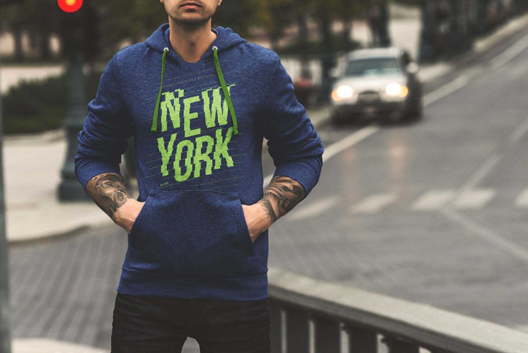 Men Wear Hoodie Mockup PSD - Best Free Mockups PSD