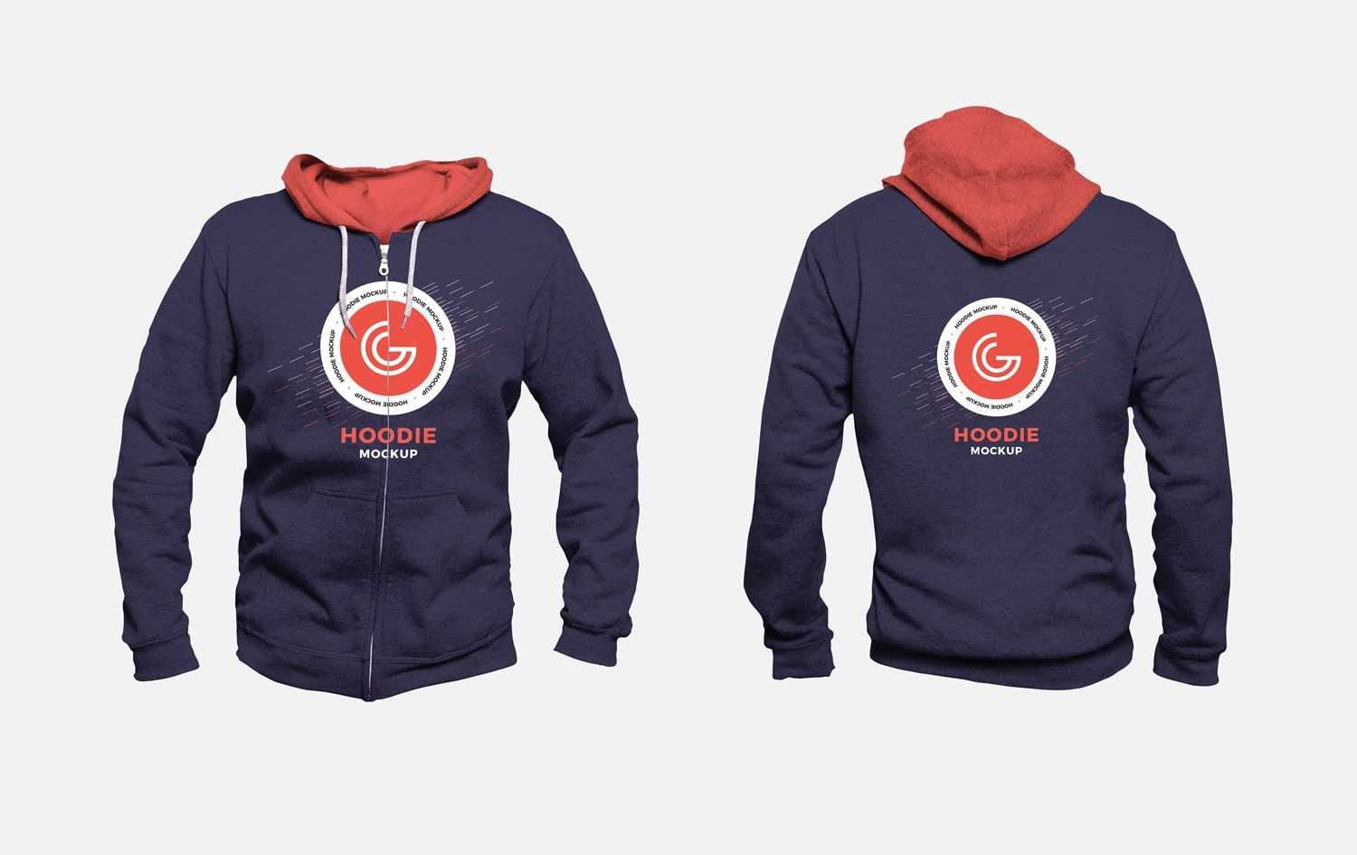 Men’s Hoodie Free PSD Mockup