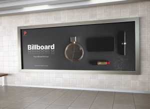 Metro Station Subway Billboard Mockup PSD