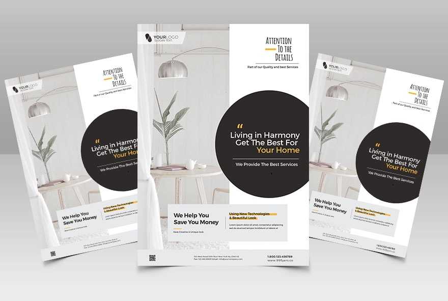 Minimal Furniture & Interior PSD Flyer Template