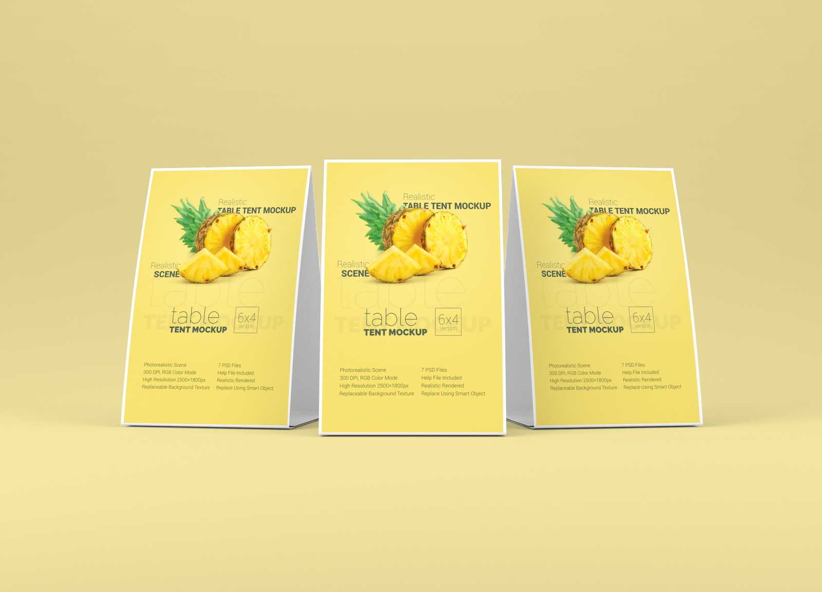 Minimal Table Tent Mockup