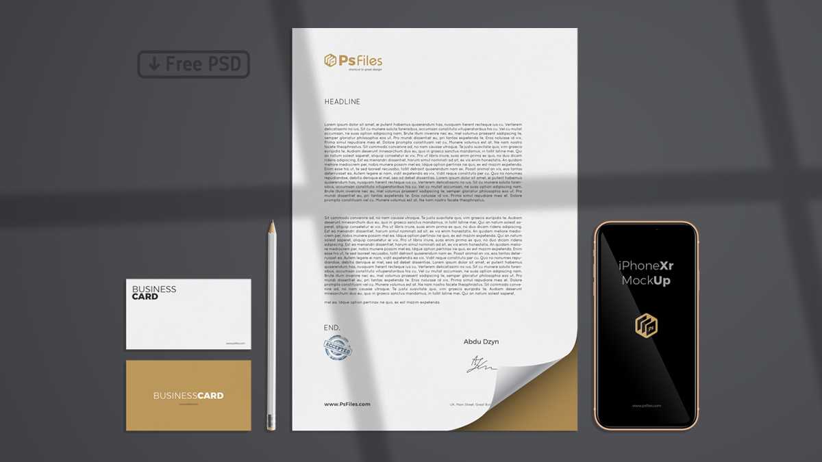 Modern Branding Mockup Shadow Overlay