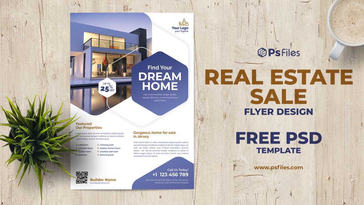 Modern colour Creative Real Estate Flyer Free PSD Template 03