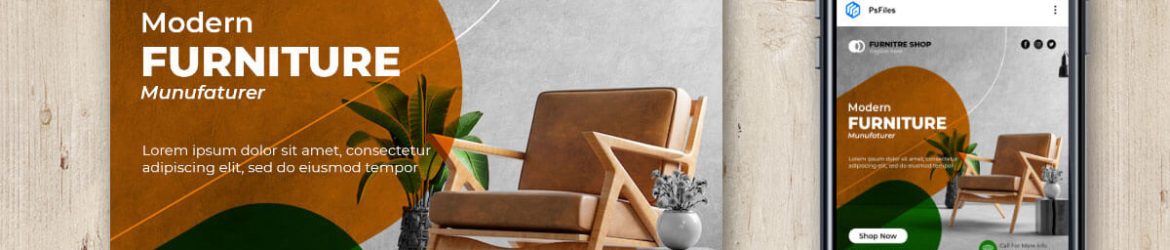 Modern Furniture Free Instagram Post Design PSD Template