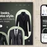 Modern Mens Fashion Dress Sale Free Insta Post Design Template PSD
