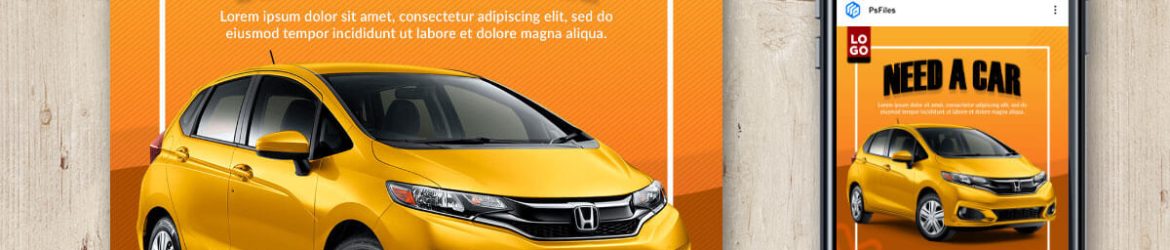 Need a Car? Free Instagram Post Design PSD Template