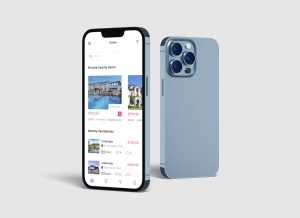 New iPhone 13 Max Mockup PSD for free