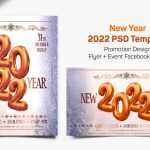 NEW YEAR 2022 Free Flyer and Facebook Cover PSD Template - Free PSD Download NEW YEAR 2022 Free Flyer and Facebook Cover PSD Template