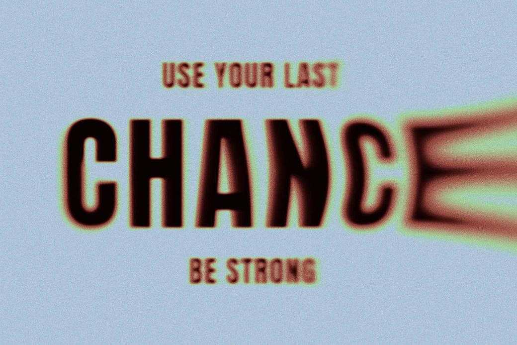 Noisy Gradient Leaking Text Effect Mockup Free PSD