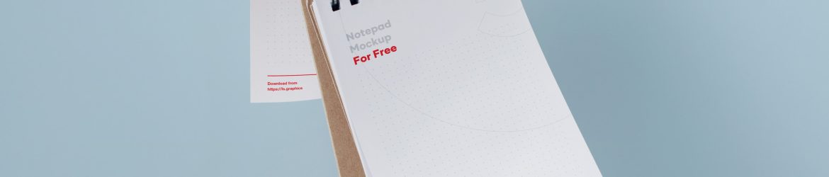 Notepad Free PSD Mockup