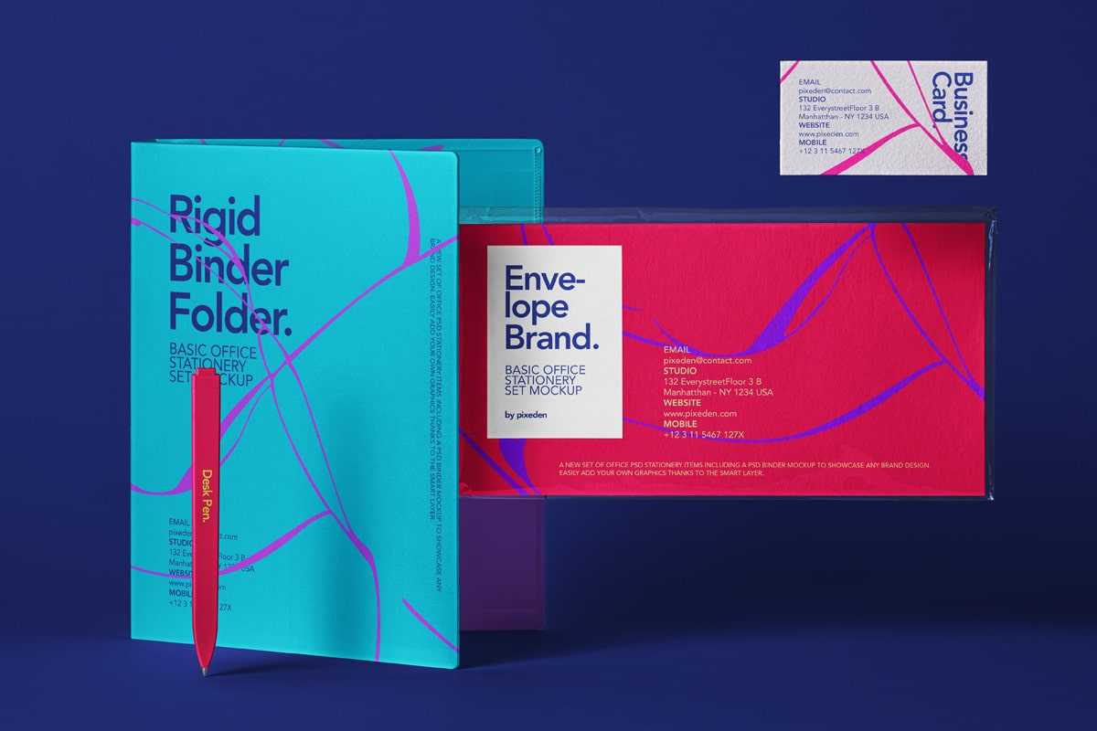 Office Basic Stationery Free Mockup PSD