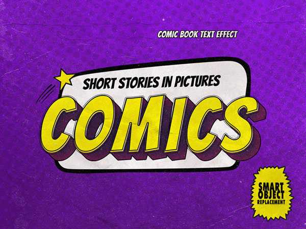 Old Comics Text Effects Set