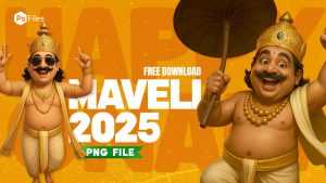 Onam Celebration Maveli 2025 PNG File Set Free Download