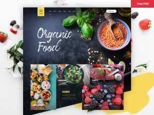 Organic Food & Agriculture PSD Template | Agro