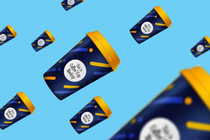 Paper Cup with Lid Mockup