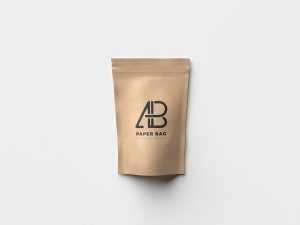 Paper Pouch Bag Packaging Mockup