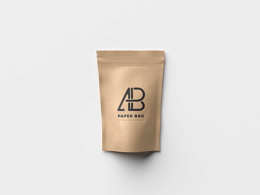 Paper Pouch Bag Packaging Mockup