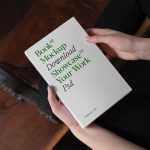 Perspective Book in Hands Mockup