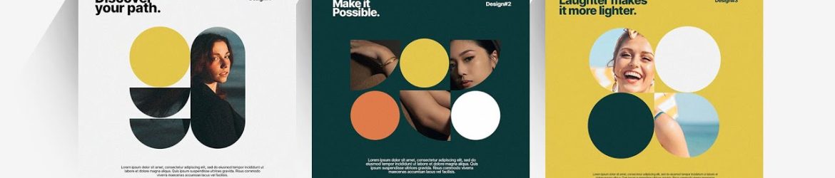 Photoshop Tutorial: (Free PSD) Simple Graphic ad Design ideas and templates