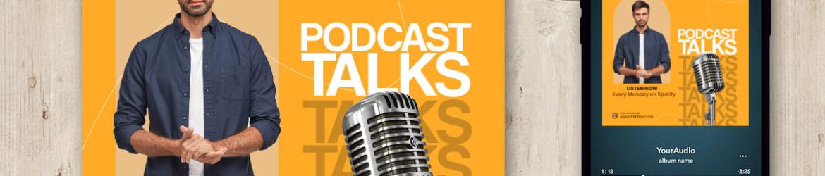 Podcast Cover Art Template Design PSD Free Download
