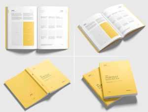 Portrait Softcover Free Book Mockups PSD set