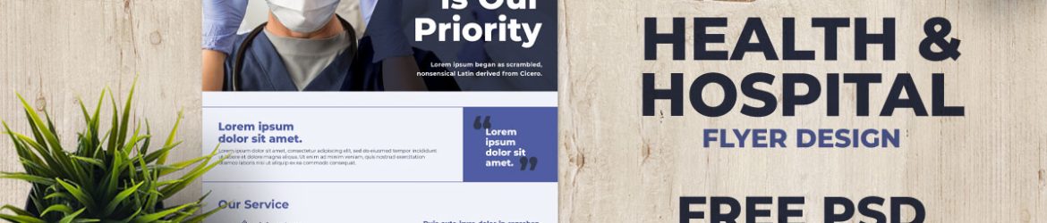 Premium Quality Free Hospital Health Care Flyer PSD Template 05