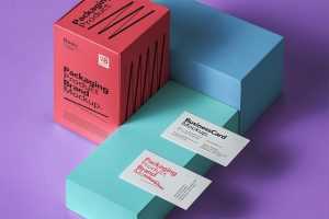 Product Packaging Box PSD Mockup