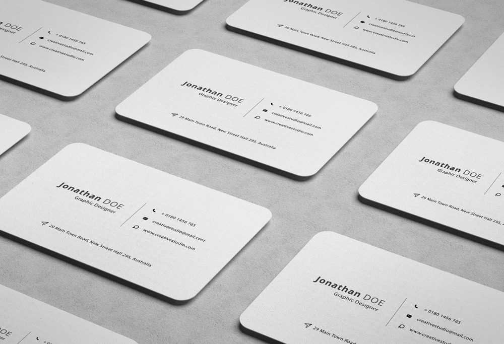 Professional Business Card Free Design PSD + Mockup