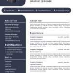 Professional Free Resume Template PSD for Job Applications