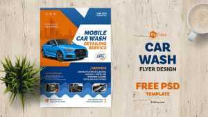 Promote Your Car Wash and Detailing Services with Our Free Car Wash Business Flyer PSD Template