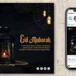 Ramadan 2022 Wishes Eid Mubarak Social Post Design PSD Template