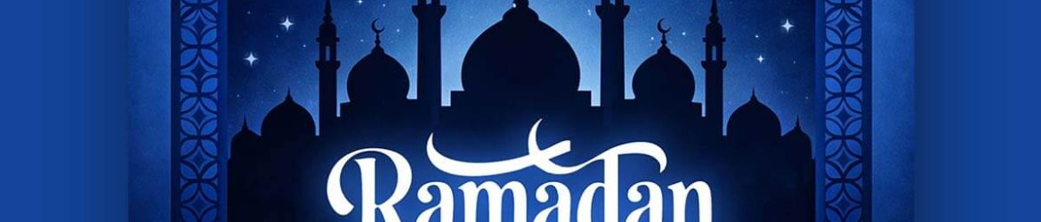 Ramadan Kareem Blue Mosque Story Design 2026 PSD – Islamic Greeting Social Media Template